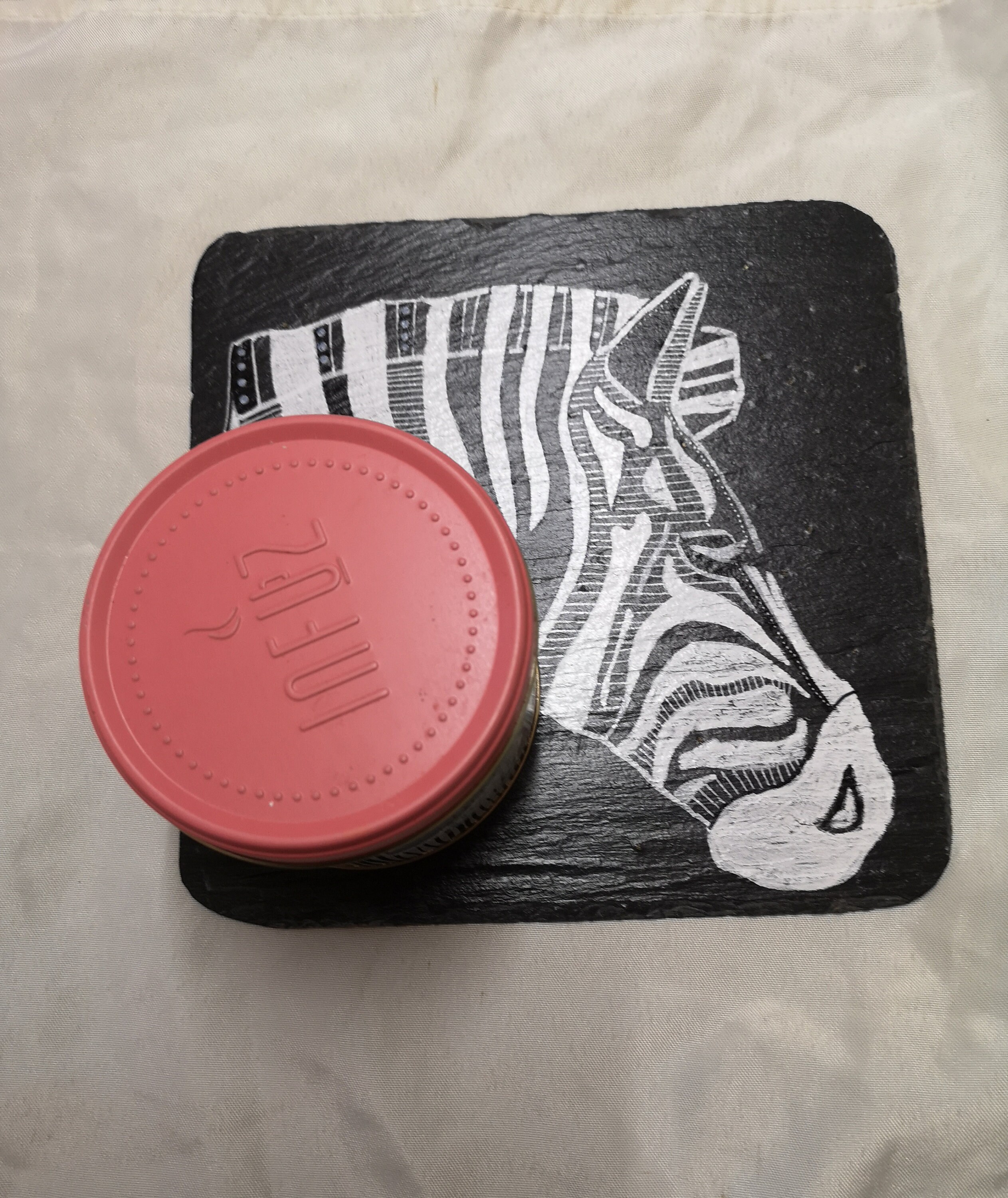 Dessous de Plat Décoratif en Ardoise, Zèbre, Idée Cadeau