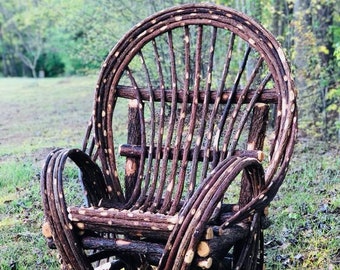 Handmade Twig Willow chair ** Bentwood chair