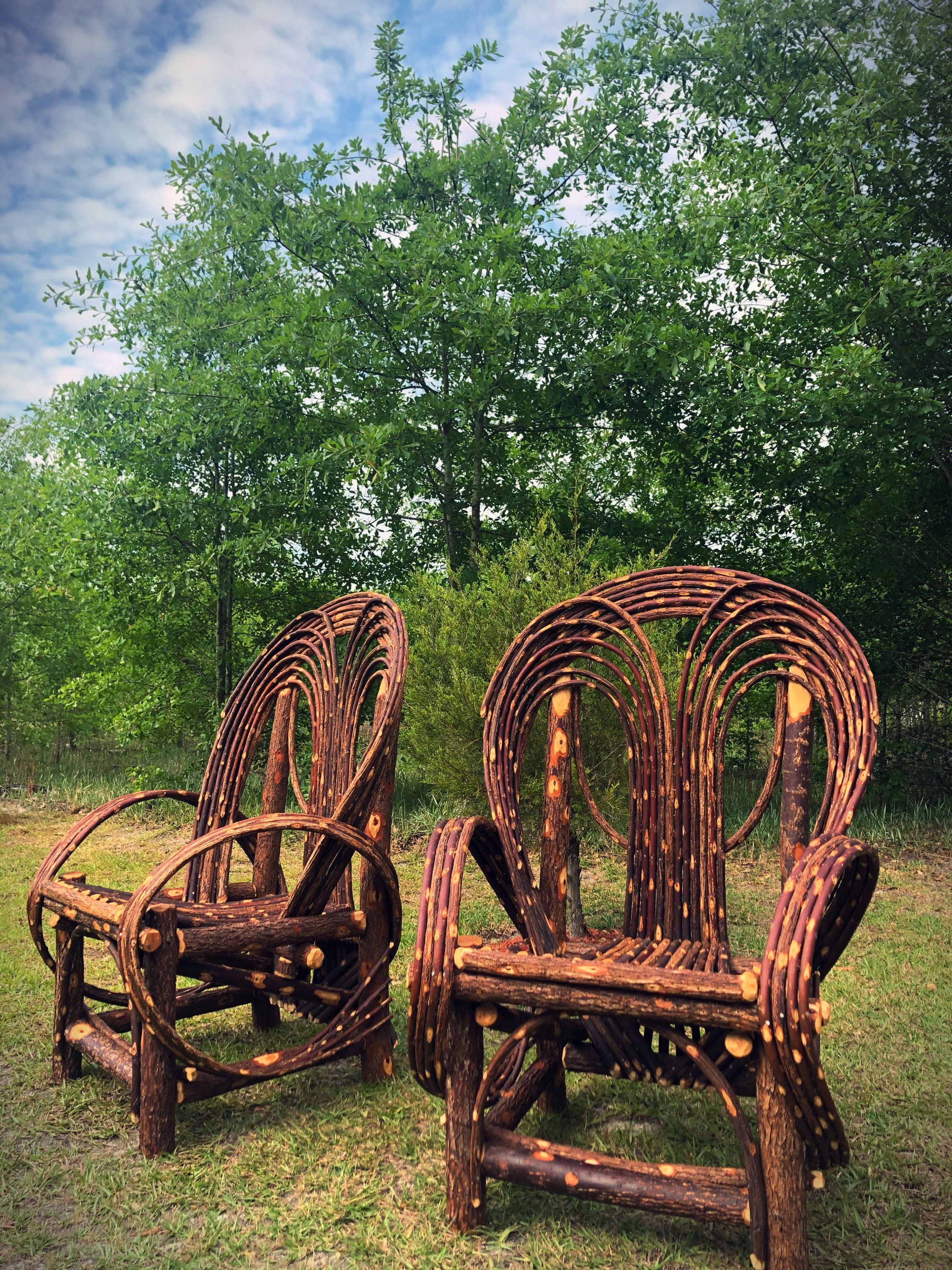 The Palmetto Chair Handmade Carolina Twig Willow Chair Etsy