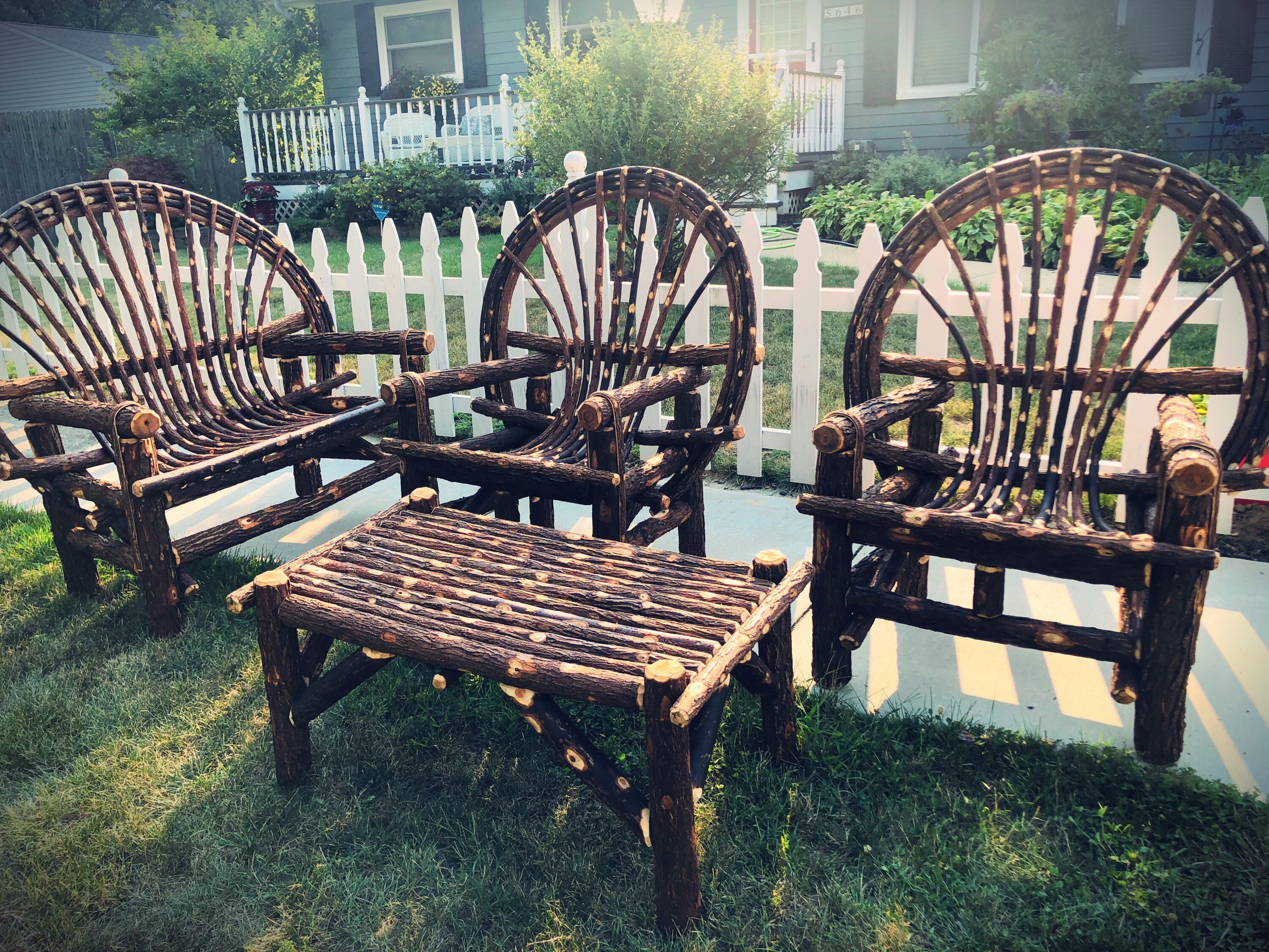 Rustic twig furniture deals