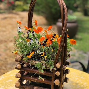 Handmade Twig Willow Basket