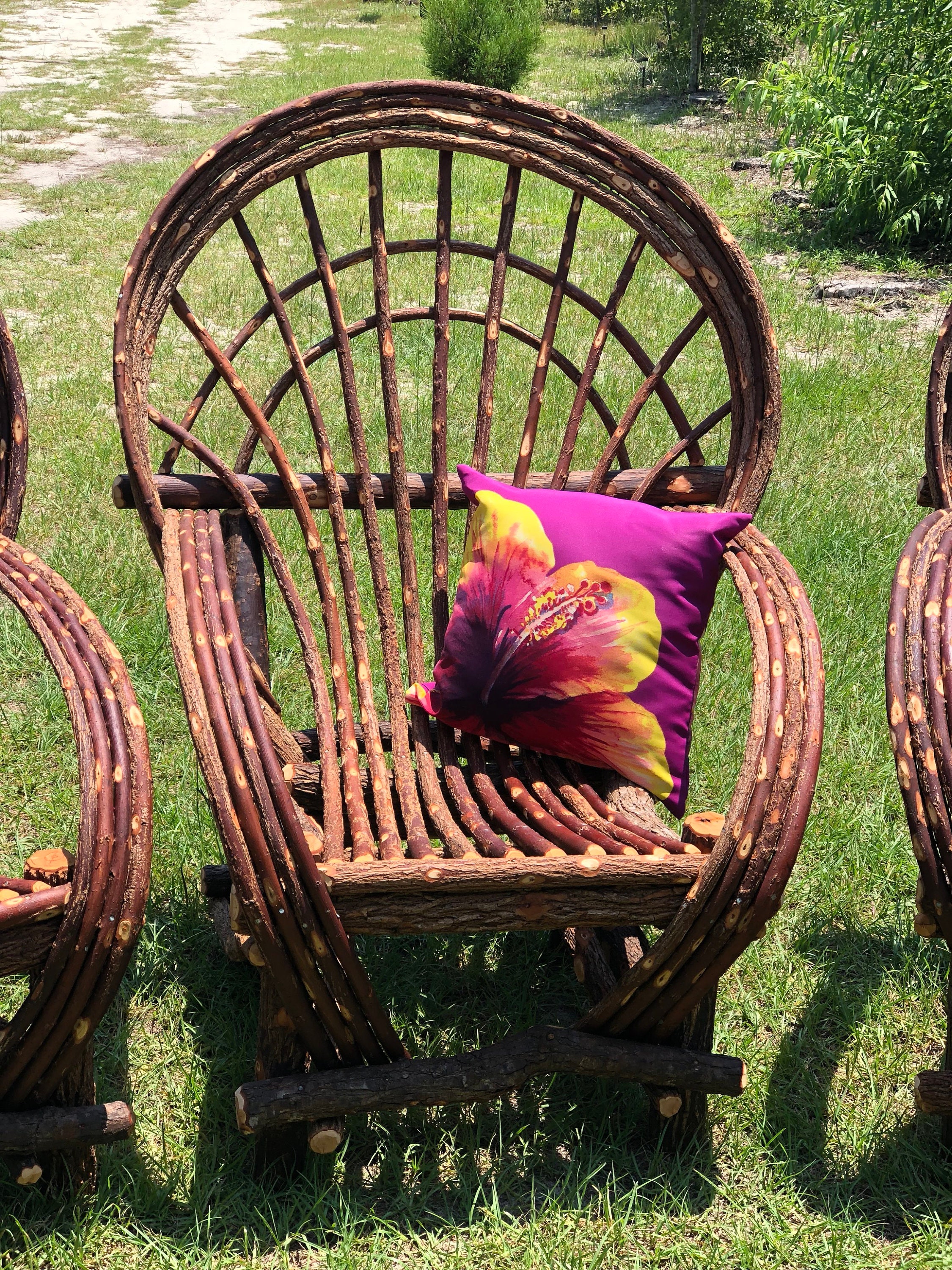 Handmade Bentwood Willow Fan Back Chair - Etsy Canada