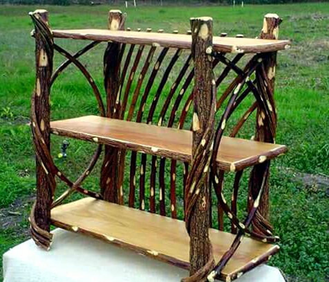 Handmade Wall Shelf Bentwood Shelf With Poplar Hardwood Shelves
