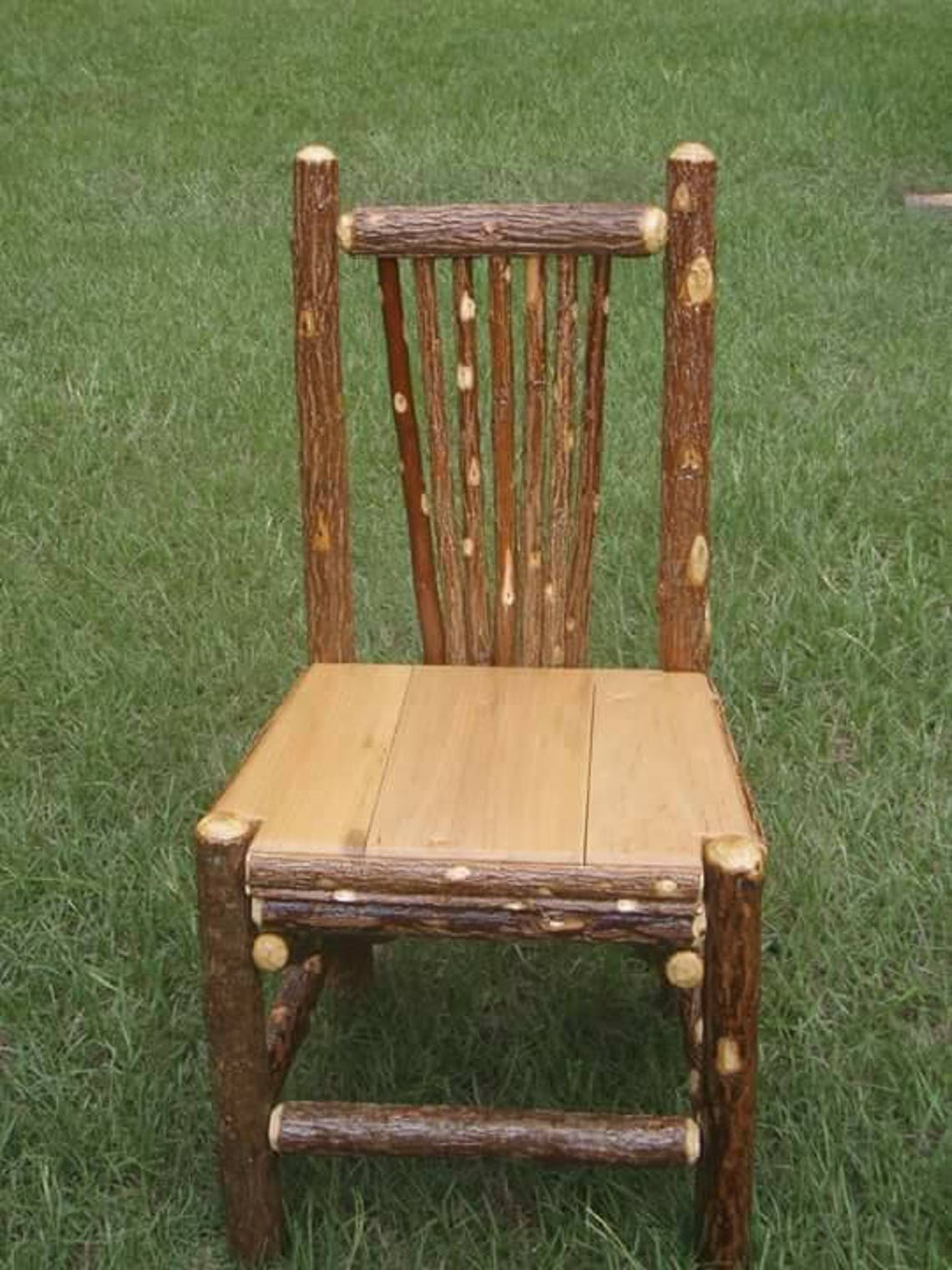 Handmade Rustic Dining Chair Willow and Poplar Wood Etsy