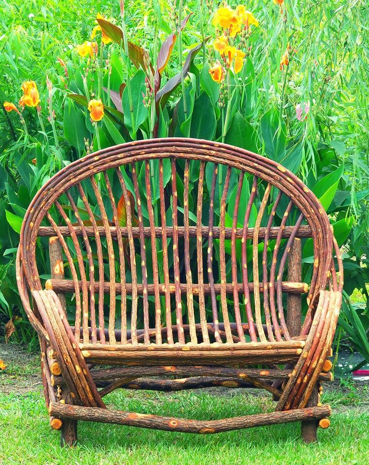 Willow Loveseat Bent Willow Settee Handmade Willow Etsy