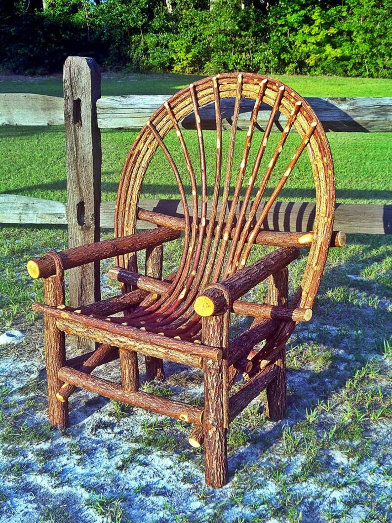 Rustic Handmade Willow Chair Etsy
