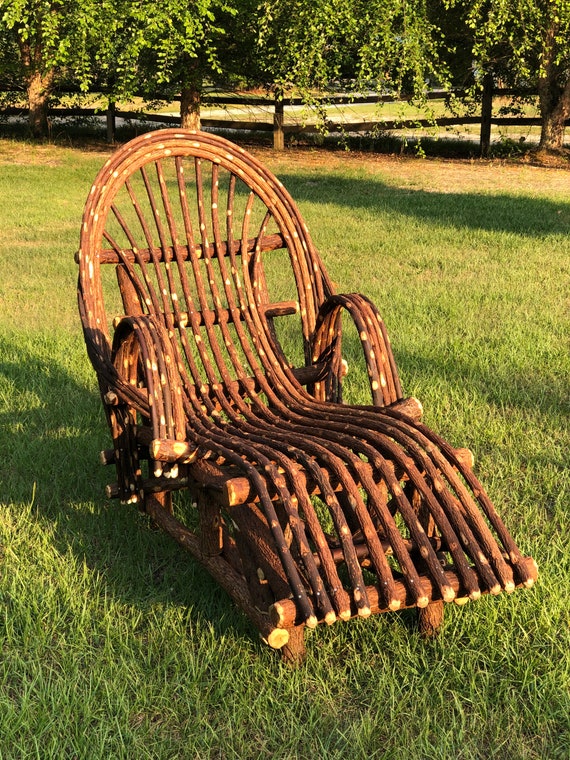 One Willow Chaise Lounge Bentwood Twig Willow Chaise Etsy UK
