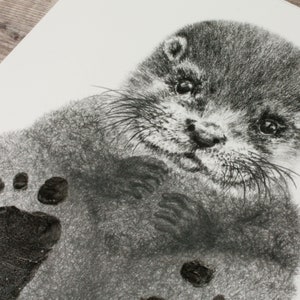 Personalised Baby Otter Footprint Kit image 5