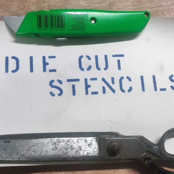 Ouderwetse gestanste stencils