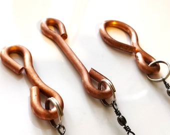 Handmade Minimalist Solid Copper keychain