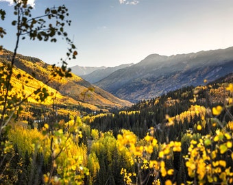 Silverton Colorado Photo Colorado Fall Decor Million Dollar View Ouray Colorado Wall Art San Juan Mountains Print Aspen Photography