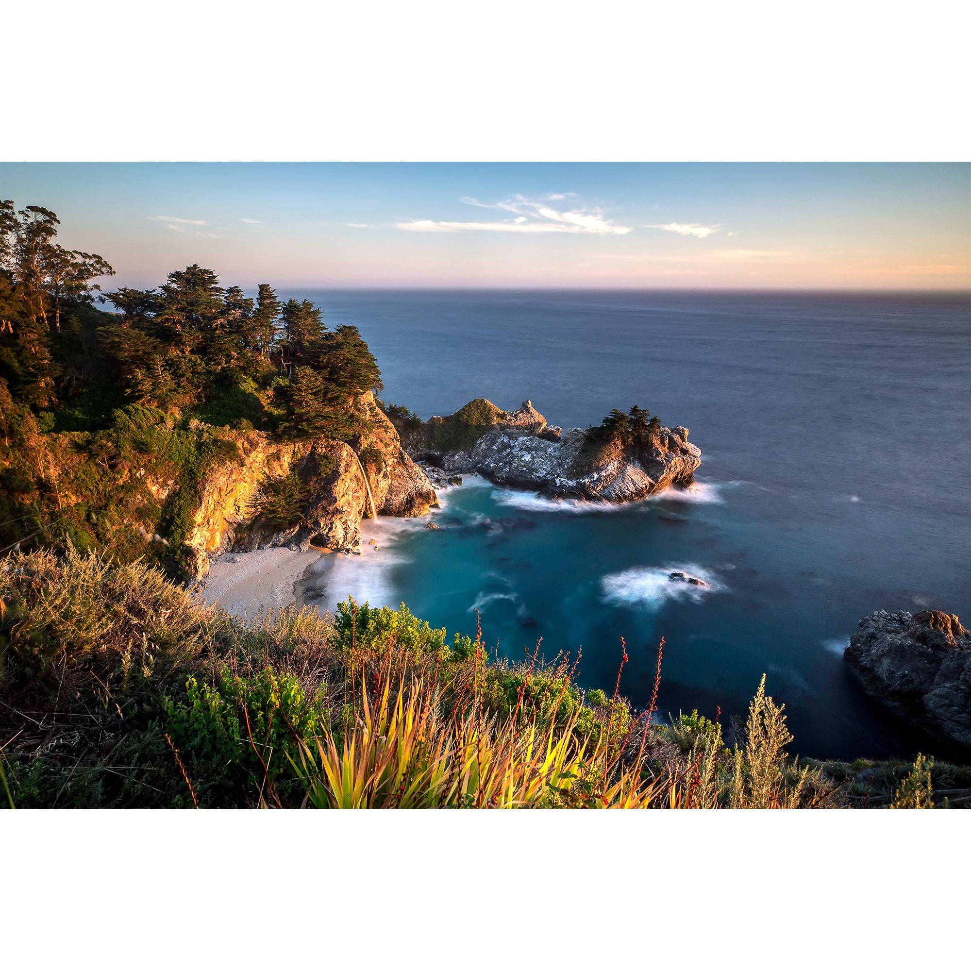 Big Sur Print, Classic Mcway Falls, California Coastal Wall Art