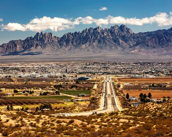 Las Cruces Photo | Las Cruces & Organ Mountains View | Las Cruces New Mexico Photo, New Mexico Wall Art, Las Cruces Photography