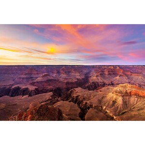 Grand Canyon Photo, Yavapai Point Sunset, Grand Canyon Sunset Print, Grand Canyon Photography, Arizona Wall Art, Southwest Print