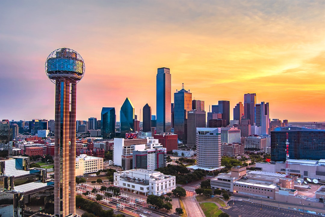 Dallas Skyline Photo Aerial Dallas Skyline View Dallas Photography