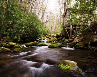 Great Smoky Mountains Photo | "Reagan Mill View" | North Carolina Print - Tennessee Photography - Great Smoky Mountains National Park Photo