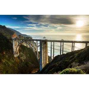 Bixby Bridge Photo, Classic Bixby Bridge Sunset, Big Sur California Coast Print, California Coast Bridge Photography, Bixby Bridge Wall Art