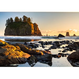 La Push Washington Photo, Second Beach Afternoon View, Washington Beach Photography, Olympic National Park Print, Pacific Northwest Wall Art