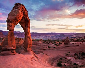 Delicate Arch Print | "Delicate Arch Sunset" | Arches National Park Photo - Delicate Arch Photo - Arches Photography - Fine Art Photography