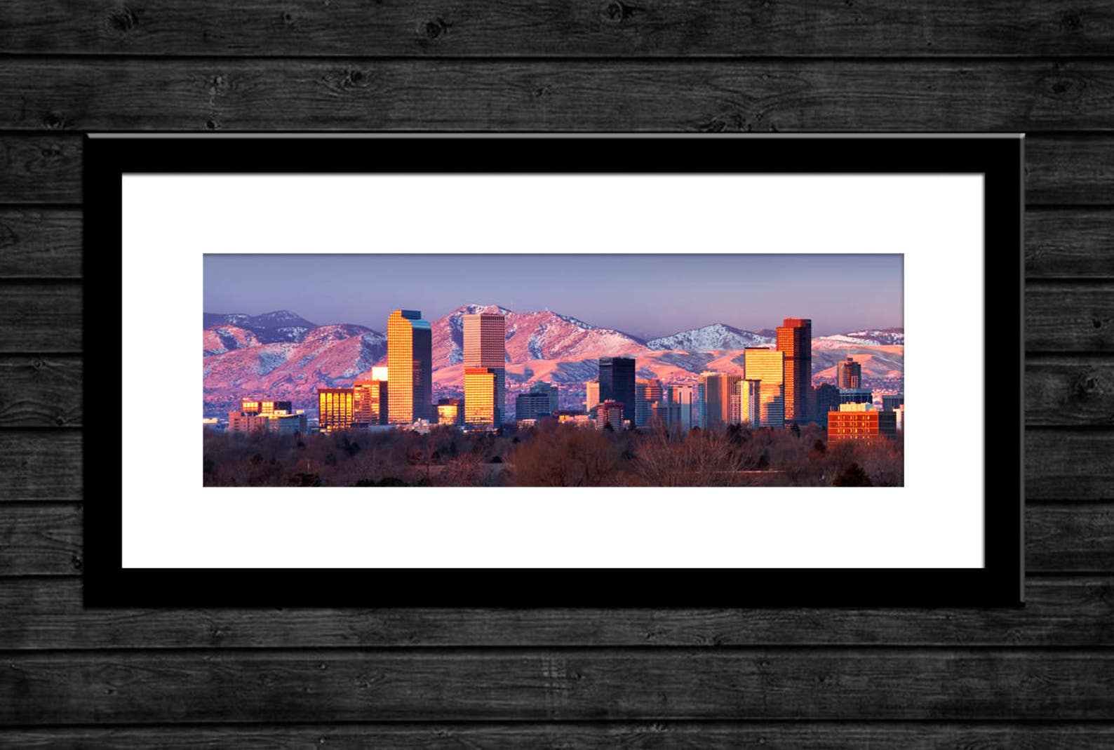Denver Wall Art denver Skyline Panorama Denver Etsy