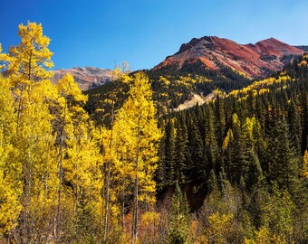 San Juan Mountains Photography | Red Mountain View | Silverton Colorado Print, Ouray Colorado Photo, Colorado Fall Decor, Colorado Landscape