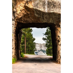 Mount Rushmore Photography | Through the Tunnel | Custer State Park Print, Black Hills South Dakota Wall Art, South Dakota Photography