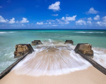 Caribbean Print, Cane Bay Boat Ramp Wall Art, St Croix USVI Photo, US Virgin Islands Photography, Caribbean Beach Tropical Home Decor