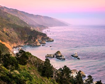 Big Sur Photography, Big Sur Dusk View, Julia Pfeiffer Burns State
