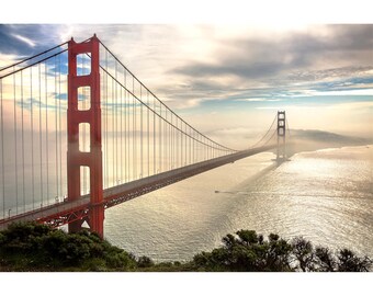 Golden Gate Bridge Photo, &quot;A Rare Morning&quot; San Francisco Photography, Golden Gate Bridge Wall Art, San Francisco Home Decor Print