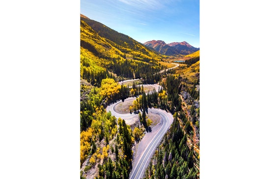 Silverton Colorado Photo Colorado Fall Decor Million Dollar View Ouray Colorado Wall Art San Juan Mountains Print Aspen Photography
