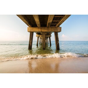Gulf Shores Pier Photo, Under the Pier, Gulf Coast Wall Art, Gulf Shores Alabama Photography, Gulf Shores Fishing Pier Print