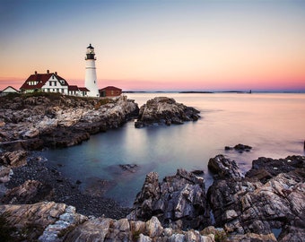 Maine Photography | "Portland Head Light" | Maine Lighthouse Print - Maine Wall Art - Lighthouse Photography - Cape Elizabeth Maine Photo