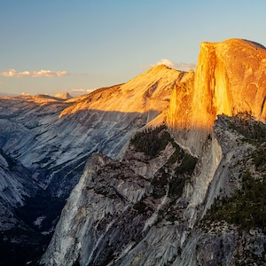 Yosemite Photography | Glacier Point Golden View | California Landscape Print - Yosemite Wall Art - Yosemite National Park Photo