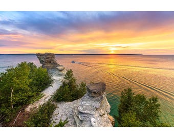 Pictured Rocks Photo, Miners Castle Sunset Cruise, National