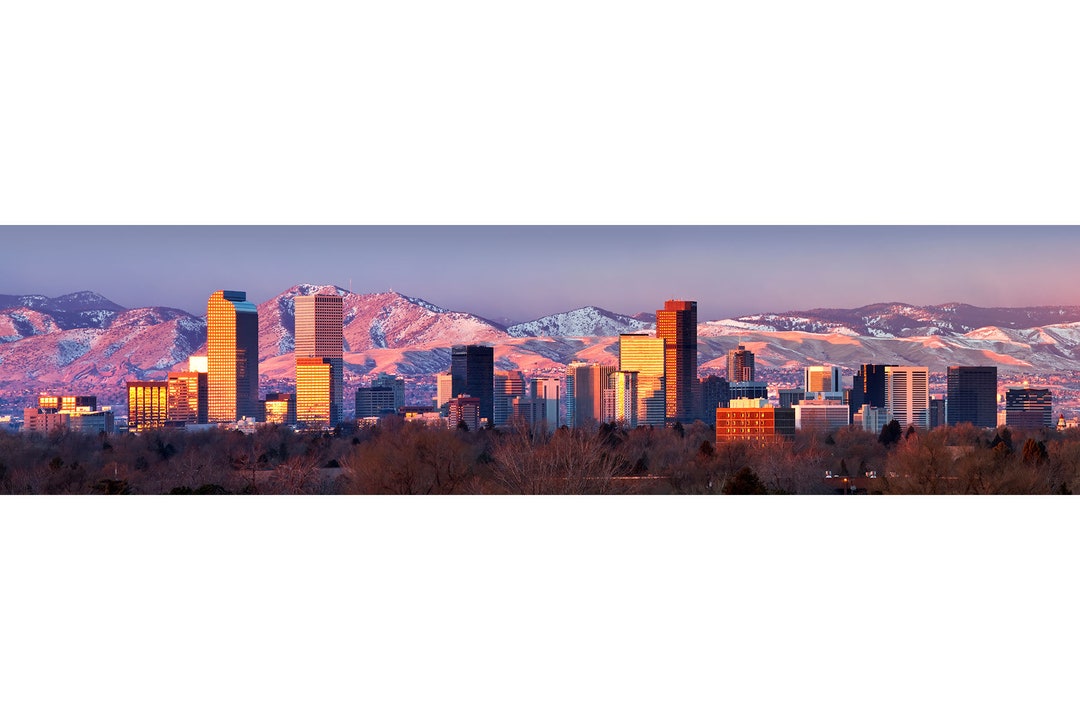 Denver Wall Art denver Skyline Panorama Denver Colorado Wall Art Wide
