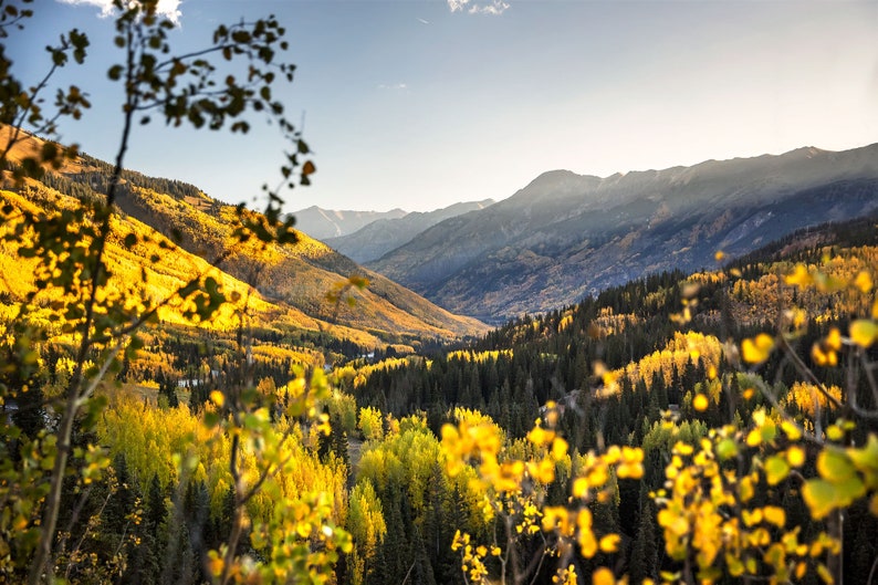 Silverton Colorado Photo Colorado Fall Decor Million Dollar View Ouray Colorado Wall Art San Juan Mountains Print Aspen Photography