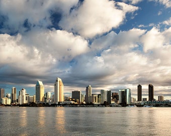 San Diego Skyline Photo Print | San Diego City View | San Diego Skyline From Coronado Island, San Diego Photography, San Diego Photo Print