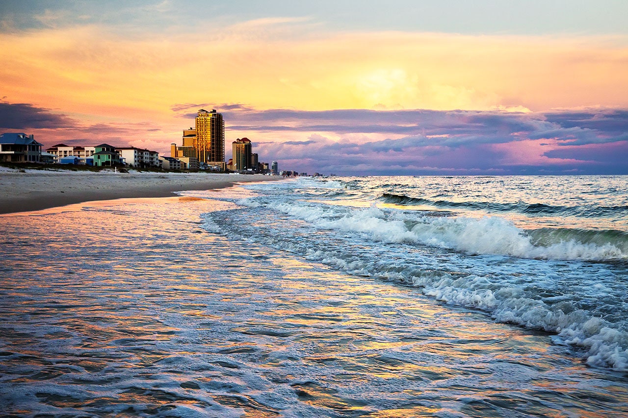 Gulf Coast Photo Orange Beach Sunset Gulf Etsy