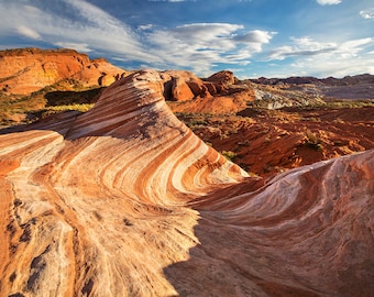 Valley of Fire Photo | "Fire Wave" | Valley of Fire Print - Southwest Photography - Nevada Fire Wave Photo - Valley of Fire State Park