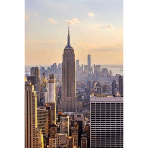 New York City Print, Classic Empire State Building, NYC Skyline Photo, Vertical New York City Wall Art, Manhattan New York Photography