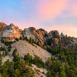Mount Rushmore Print, Mount Rushmore Sunrise, Black Hills South Dakota Picture, South Dakota Photography, Mount Rushmore Wall Art