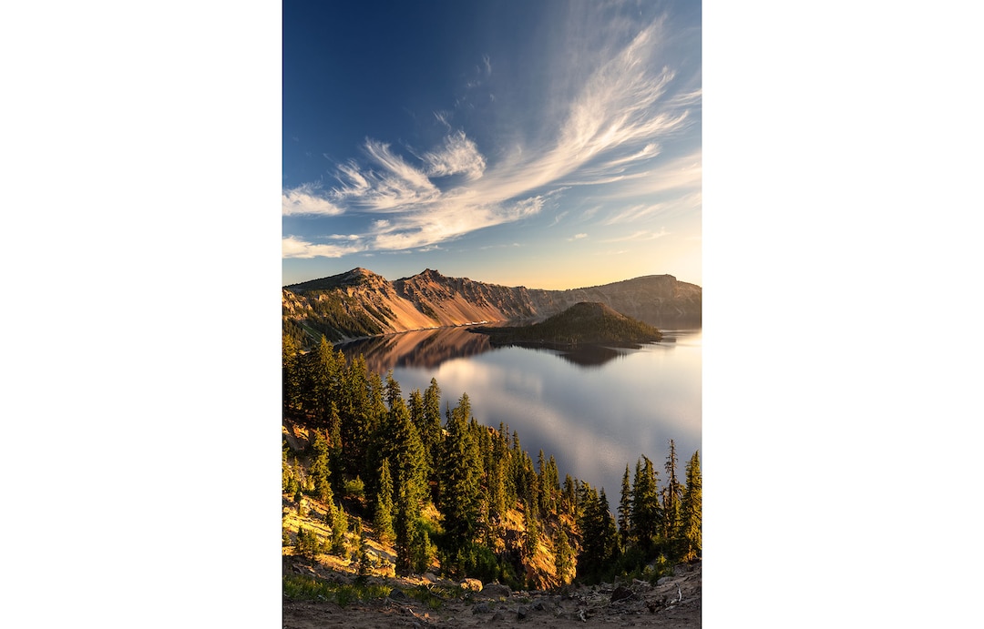 Crater Lake National Park Print, Crater Lake Reflections, Vertical ...