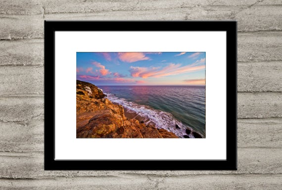 Zuma Beach At Sunset Malibu, Ca Jigsaw Puzzle