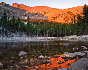 Great Basin Photo | "Teresa Lake Sunset" | Great Basin Print - Great Basin National Park - Alpine Lakes Photography - Wheeler Peak Photo