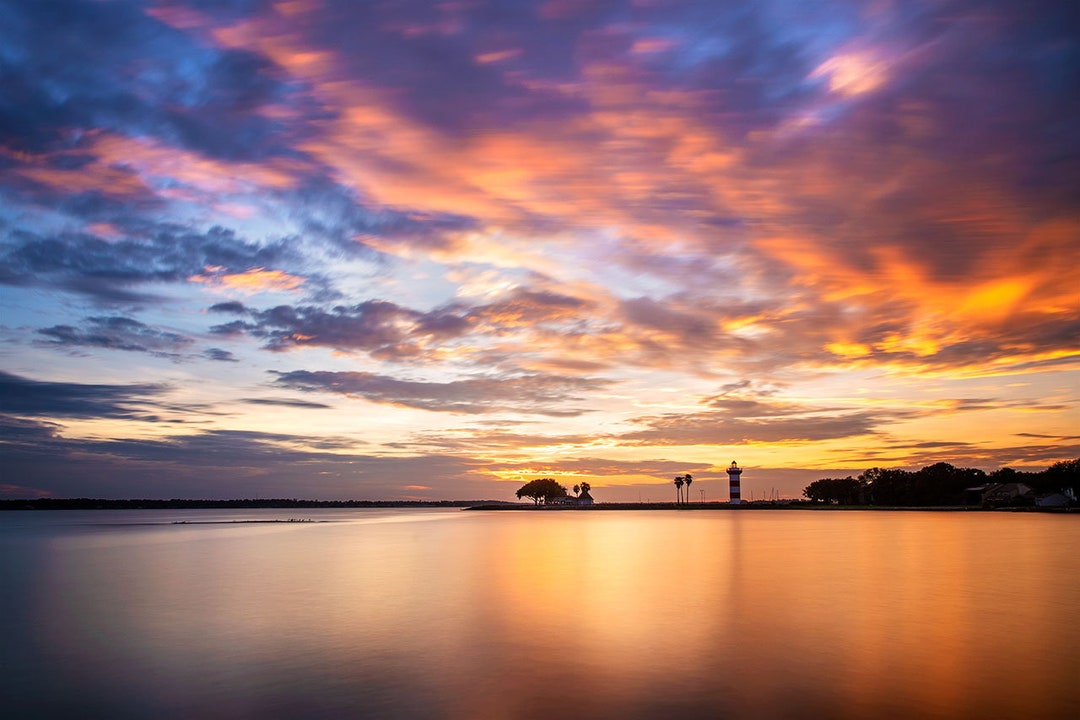 Lake Conroe Photo Lake Conroe Sunset View Texas Etsy