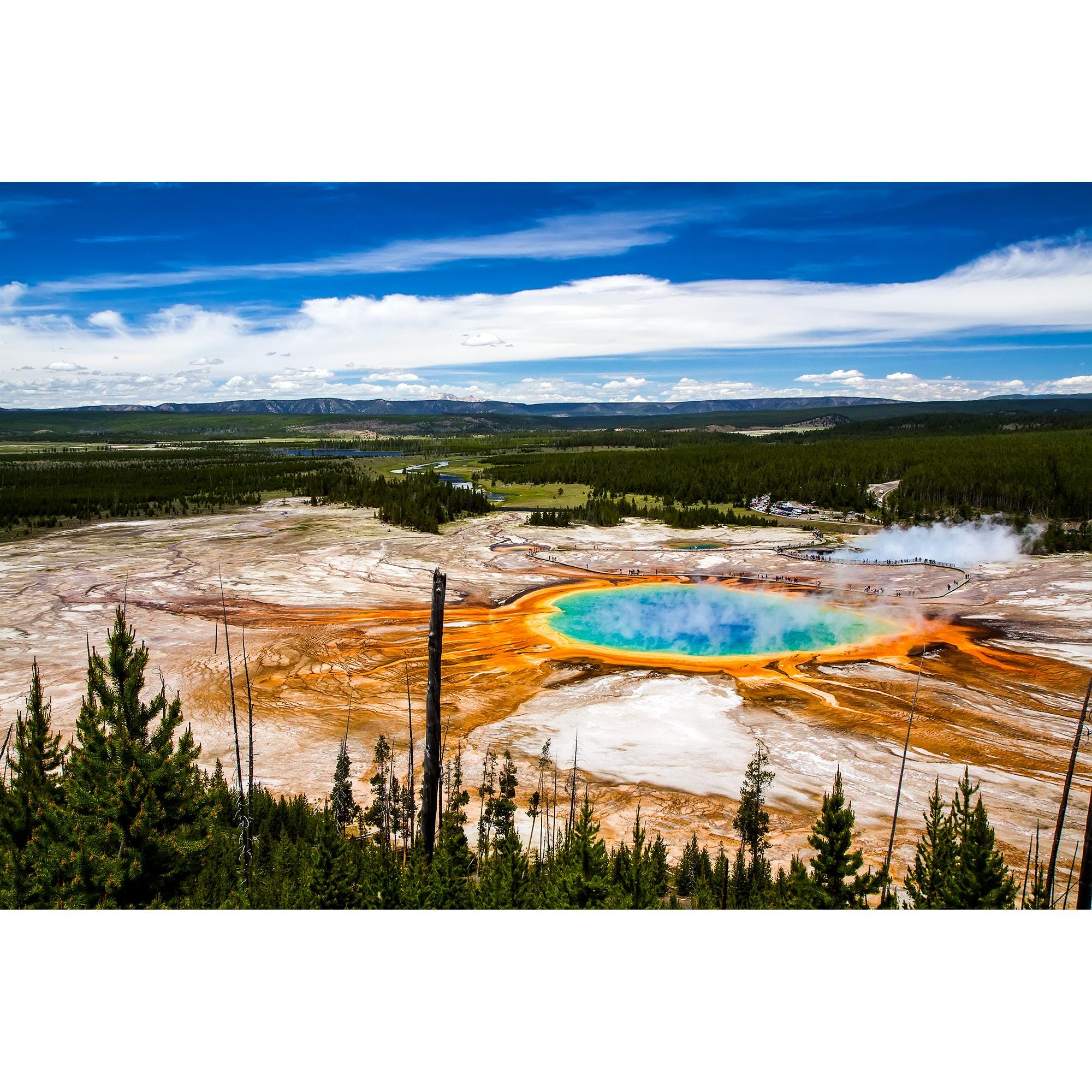 Yellowstone Print, Grand Prismatic Spring Overlook, Yellowstone Rainbow ...