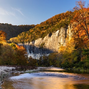 Buffalo National River Photo, Buffalo River Autumn Afternoon, Ponca Arkansas Print, Arkansas Ozarks Photography, Ozark Wall Art Home Decor