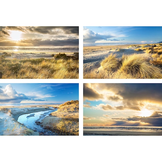 Florence Oregon Photo Set, Heceta Dunes Afternoon, Oregon Beach Dunes Print Set, Oregon Coast Photography, Oregon Dunes Wall Art