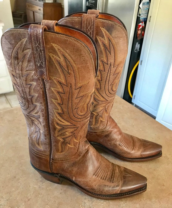 leather cowgirl boots
