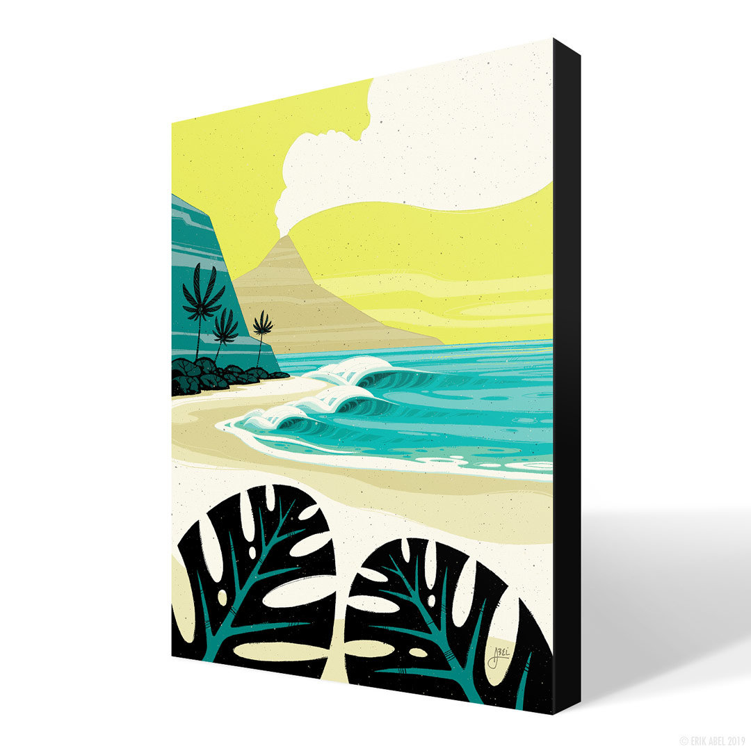 Tropical Modern Art Hawaii Contemporary Fine Art Canvas Print Etsy